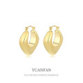 A35665 s925 sterling silver metal irregular small earrings