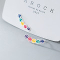 A36389 s925 sterling silver unique cute circle earrings