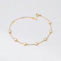 A45291 s925 silver trendy sweet simple opal charm bracelet