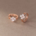 A37921 s925 sterling silver rhinestone trendy design earrings