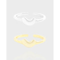 A41005 design geometric heart sterling silver s925 ring