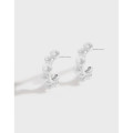 A36028 design minimalist silver earrings