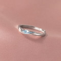 A37904 s925 sterling silver blue design elegant ring