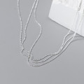 A43800 s925 sterling silver trendy sweet necklace