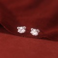 A35839 s925 sterling silver chic simple sweet rhinestone cute earrings