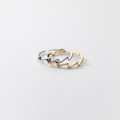 A34360 s925 sterling silver unique chic weave ring
