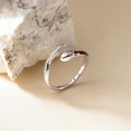 A45306 s925 sterling silver trendy sweet rhinestone ring