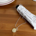 A33014 925 sterling silver geometric simple coin necklace