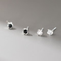 A42878 s925 sterling silver sweet fashion rhinestone stud design earrings