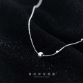 A34034 s925 sterling silver asymmetric necklace