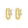 A43947 rhinestone s925 sterling silver unique elegant minimalist earrings