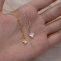 A44676 s925 silver trendy sweet unique butterfly necklace