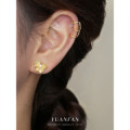 A43930 s925 sterling silver simple multilayer layered clipon fashion unique earrings