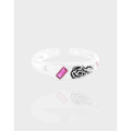 A40977 design rose cubic zirconia sterling silver s925 ring