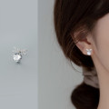 A35767 s925 sterling silver fashion trendy rhinestone earrings
