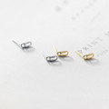 A33174 s925 sterling silver simple unique clip earrings