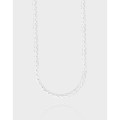 A39861 design twist braided lace chain bar sterling silver s925 necklace