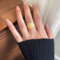 A45947 silver trendy sweet dainty gold ring