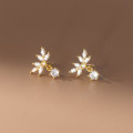 A39486 s925 sterling silver rhinestone pendant stud elegant grade earrings