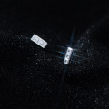A33659 s925 sterling silver simple rhinestone square chic fashion sweet earrings