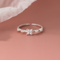 A44182 s925 sterling silver trendy sweet rhinestone ring