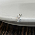 A43210 sterling silver stars stud earrings simple elegant earrings