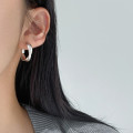 A46173 s925 sterling silver dainty simple bar ear buckle