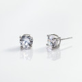 A44985 s925 sterling silver sweet unique rhinestone stud earrings