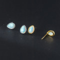 A36631 s925 sterling silver teardrop earrings