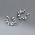 A40830 s925 sterling silver unique design bar clipon simple elegant earrings