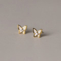 A37059 s925 sterling silver butterfly earrings