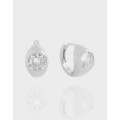 A41158 cubic zirconia geometric sterling silver s925 earrings