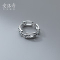 A34398 s925 sterling silver fashionU chic adjustable ring