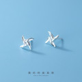 A32318 s925 sterling silver unique trendy sweet smal earrings