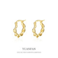 A37103 925 sterling silver rope earringsi