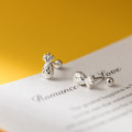 A42856 s925 sterling silver sweet pineapple stud design earrings