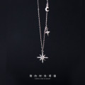 A34117 s925 sterling silver rhinestone chic necklace