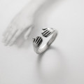 A41767 s925 silver thai geometric ring