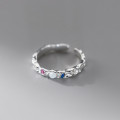 A42966 s925 sterling silver fashion adjustable design ring