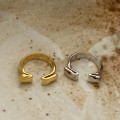 A32576 adjustable irregular wide 925 sterling silver ring