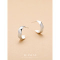 A42564 s925 sterling silver unique fashion stud design gold metal geometric earrings