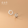 A33281 s925 sterling silver unique fashion rhinestone cute sweet earrings