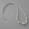A42498 s925 sterling silver glass necklace