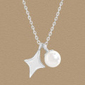 A45918 fashion pearl sterling silver s925 necklace