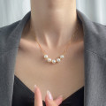 A43508 s925 sterling silver trendy sweet vintage necklace