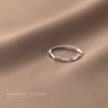 A34383 s925 sterling silver bar ring