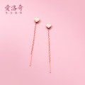 A33121 s925 sterling silver fashion cute sweet heart string elegant chic earrings