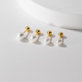 A44501 s925 sterling silver trendy sweet dainty stud earrings