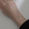 A35021 s925 sterling silver star charm bracelet