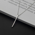 A34542 s925 sterling silver simple necklace